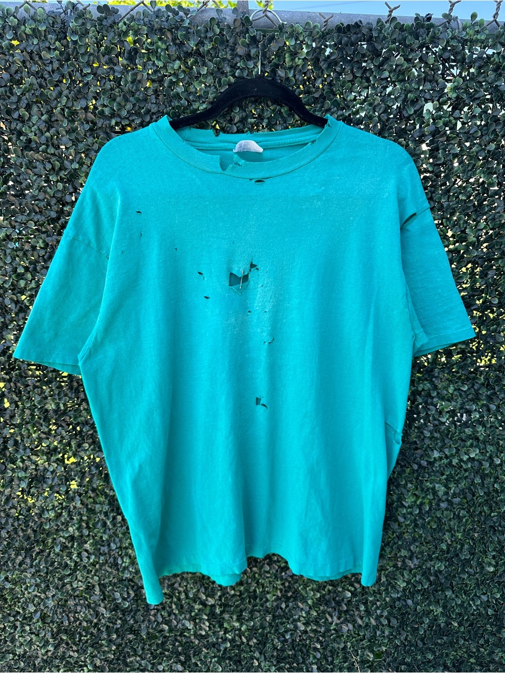 Men's Teal Crewneck Short-Sleeve T-Shirt